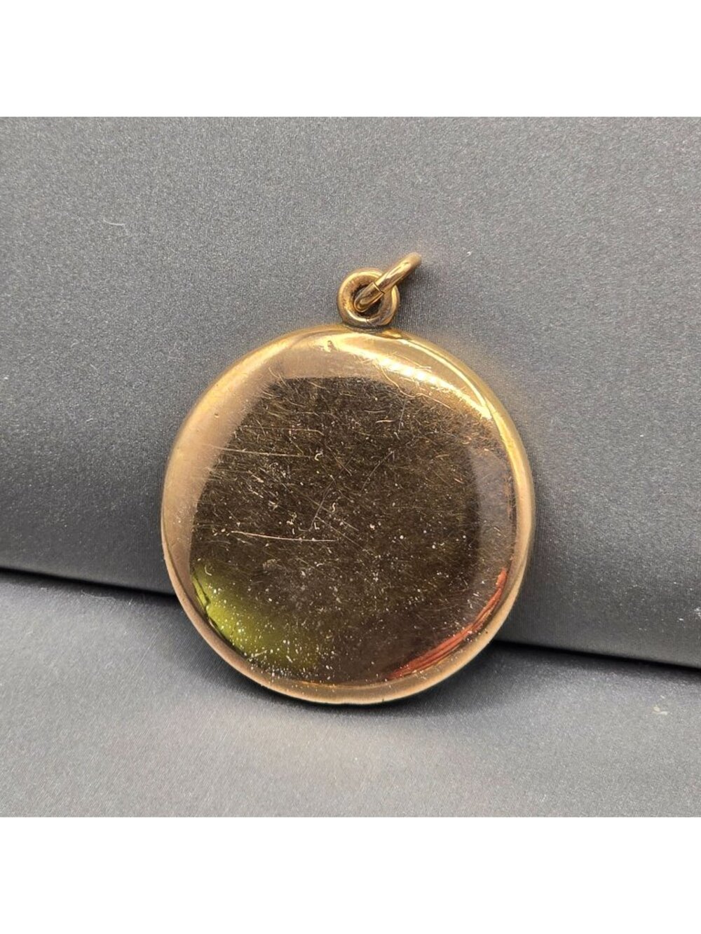 Antique Victorian Gold Filled Locket 1.5" Large Oval Plain Minimalist Pendant